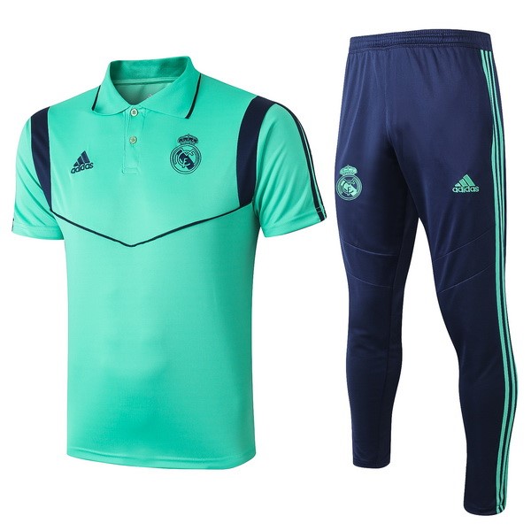 Polo Conjunto Completo Real Madrid 2019-2020 Verde Azul